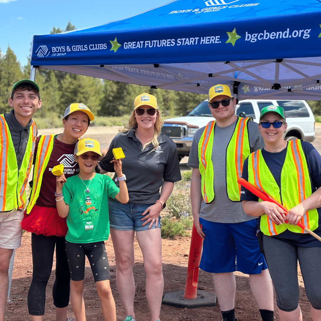 Volunteers and staff supporting Cascade Lakes Relays